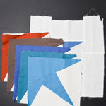 Pieced Star Quilt Blocks with Patterns, 9" x 9" - Set of 6