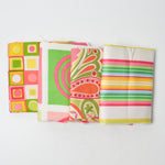 Pink + Green Canvas Woven Fabric Bundle