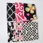 Pink, Black + White Canvas Woven Fabric Bundle