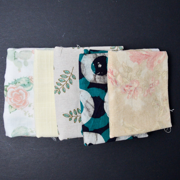 Gauzy + Printed Woven Fabric Bundle