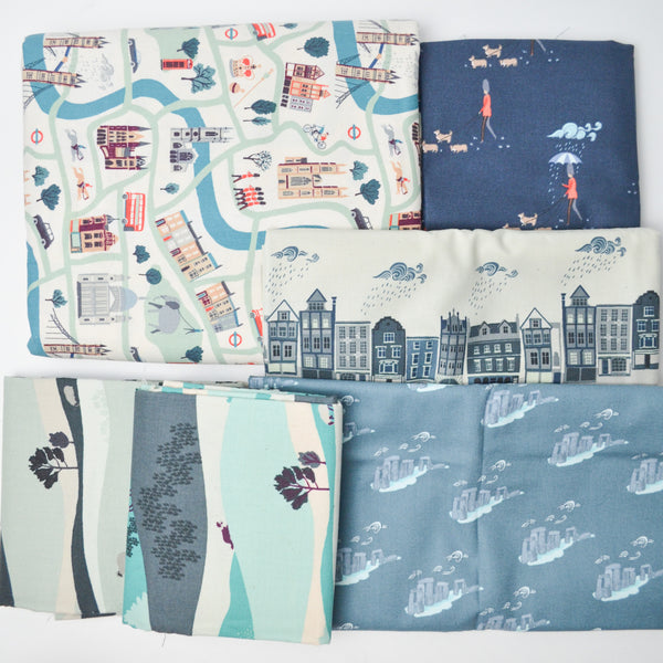 London Town by Sara Mulvanny for Cotton + Steel Quilting Cotton Bundle