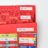Red Solid + Nancy Drew Print Quilting Cotton Bundle