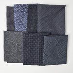 Black + Navy Quilting Cotton Bundle