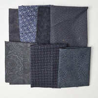 Black + Navy Quilting Cotton Bundle