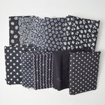 Black + White Printed Quilting Cotton Bundle