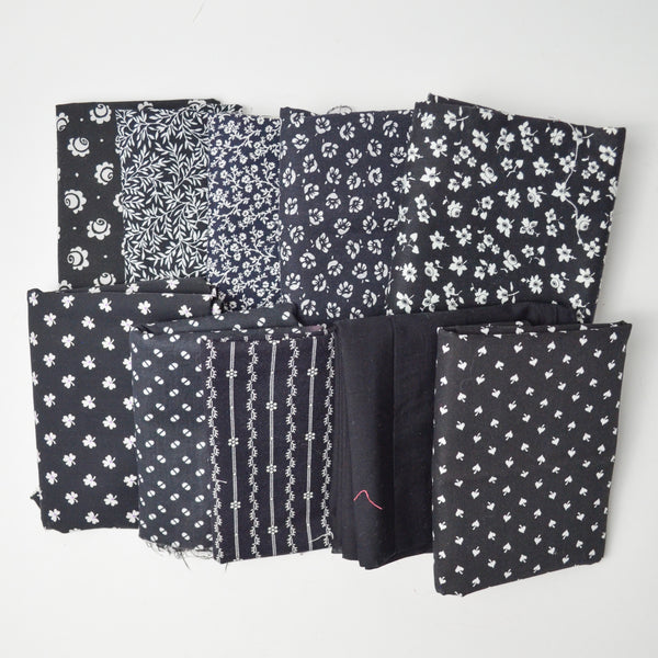 Black + White Printed Quilting Cotton Bundle