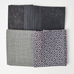Black, Gray + Navy Quilting Cotton Bundle