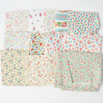 Pastel Floral Quilting Weight Woven Fabric Bundle