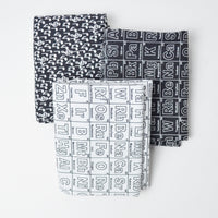 Black + White Music + Science Print Quilting Cotton Bundle