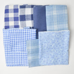 Blue Flannel Fabric Bundle