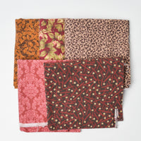 Burgundy + Earth Tones Flannel Fabric Bundle