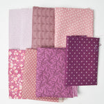 Purple + Mauve Quilting Weight Woven Fabric Bundle