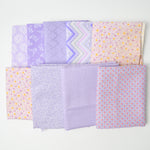 Pastel Purple Patterned Quilting Cotton Bundle