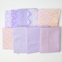 Pastel Purple Patterned Quilting Cotton Bundle