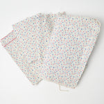 White Blue, Green + Pink Floral Fabric Bundle