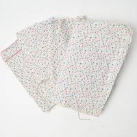 White Blue, Green + Pink Floral Fabric Bundle