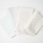 White Floral Flannel Fabric Bundle