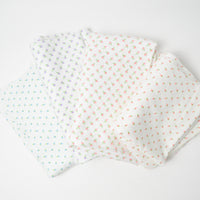 White Floral Flannel Fabric Bundle