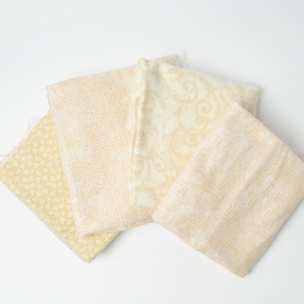 Beige Flannel Fabric Bundle