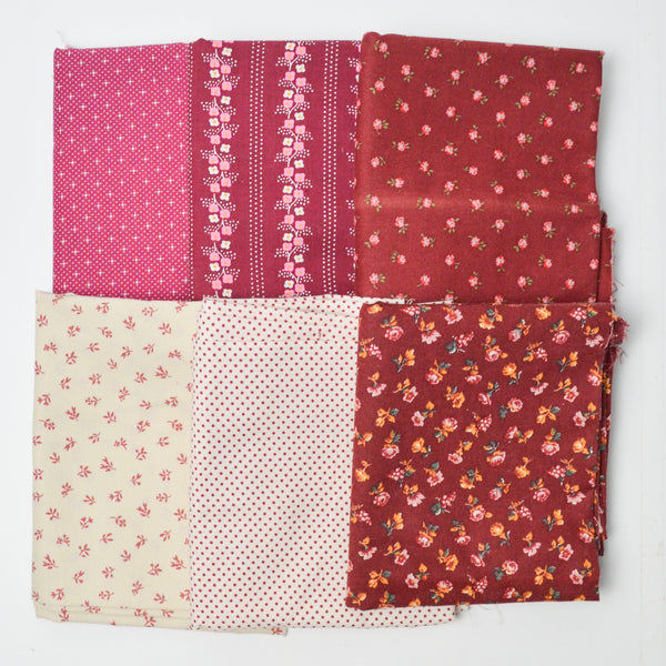 Red + Pink Quilting Cotton Bundle