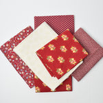 Red + Off-White Quilting Cotton Bundle