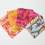 Colorful Begonia Leaf Print Quilting Cotton Bundle