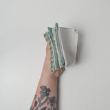 Light Blue + Off White Laura Ashley Special Patchwork Quilting Weight Fabric Bundle - 12 cm Squares