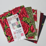 Benartex A Festival of Roses Layer Cake Fabric Bundle - 10" x 10" Pieces