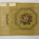 Vintage Harrods Floral Needlepoint or Cross Stitch Panels