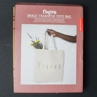 Kikkerland Crafters Image Transfer Tote Bag Kit