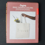 Kikkerland Crafters Image Transfer Tote Bag Kit