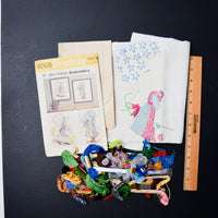 Vintage Simplicity 6005 Holly Hobbie Embroidery Transfers + Project