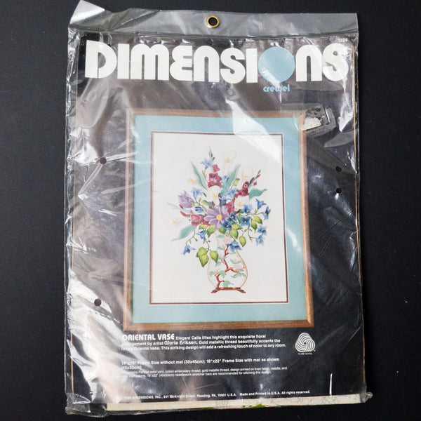 Dimensions Oriental Vase Crewel Embroidery Kit