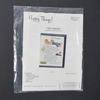 Happy Things Test Prayer Counted Cross Stitch Kit