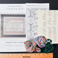 Better Homes + Gardens Serenity Prayer Sampler Stamped Embroidery Kit
