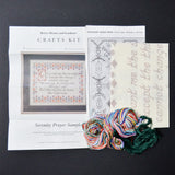 Better Homes + Gardens Serenity Prayer Sampler Stamped Embroidery Kit