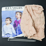 Reynolds Baby + Toddler Knitting Booklet + Mostly Complete Sweater
