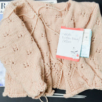 Reynolds Baby + Toddler Knitting Booklet + Mostly Complete Sweater