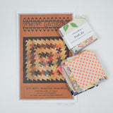 Primitive Gatherings Itty Bitty Primitive Pinwheels Quilt Block Pattern with Charm Squares