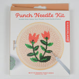 Flower Punch Needle Kit - Partially punched + undone