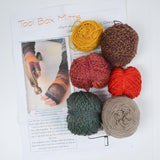 Tool Box Mitts Knitting Pattern with Yarn