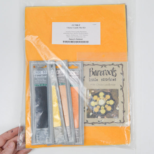 Bareroots Little Stitchies Chicks Candle Mat Kit