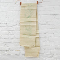 Jacobean Floral Table Runner or Bellpull Linen Canvas, Stamped for Embroidery