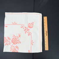 Pink + White Linen - 28" x 28"