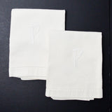 P Embroidered Napkin Bundle, 19.5" x 34" - Set of 2