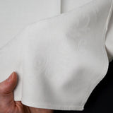 White Damask Napkins, 17.5" x 20" - Set of 4
