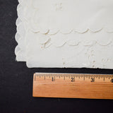 White Scalloped Edge Eyelet Lace Runner - 18.5" x 54"