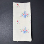 Cross Stitch Floral Basket Linen -  11" x 20"