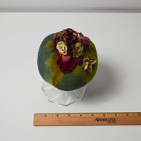 Big Pedestal Pincushion with Flowers