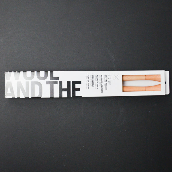 Wool & The Gang 14" Birch Wood Knitting Needles, Size US 19
